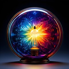 A bulb that emits a twisted color