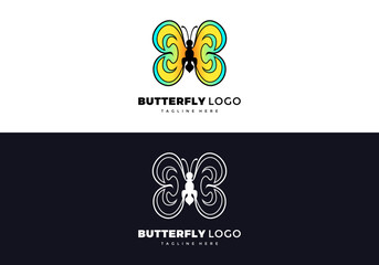 Butterflay  logo with an elegant and very beautiful concept