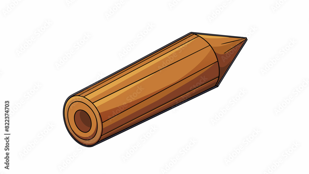 Poster A bit is a small cylindrical piece of wood with a shard point at one end. It is commonly used for writing or drawing with the pointed end used to make. Cartoon Vector