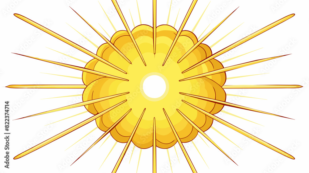 Leinwandbilder a blinding round mass of light that fills the sky with its brilliance casting a warm glow over every