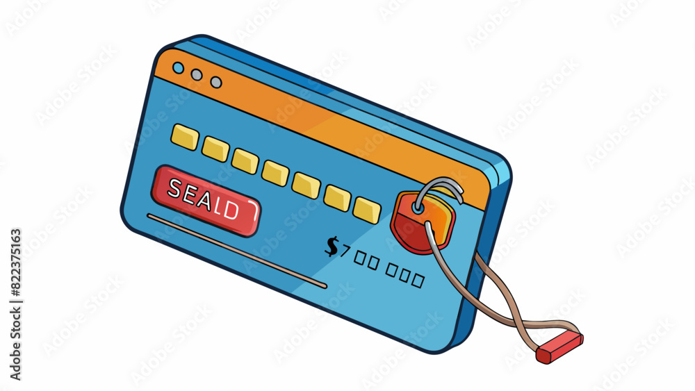 Poster A creditdebit card made of plastic and about the size of a standard playing card. It is embossed with a name and a long string of numbers and has a. Cartoon Vector