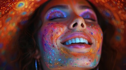 Fototapeta premium woman on a hallucinogenic trip