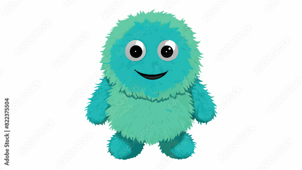 Sticker a fuzzy animal plush toy the soft plush exterior and e friendly features of this toy evoke a sense o