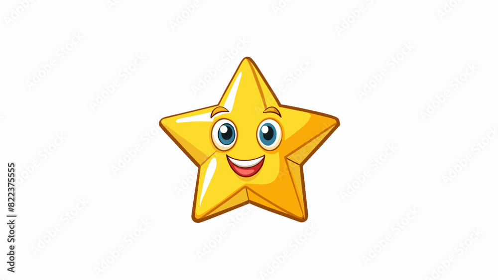 Poster A good friend is like a bright shining star illuminating your life with their positivity and radiance.. Cartoon Vector