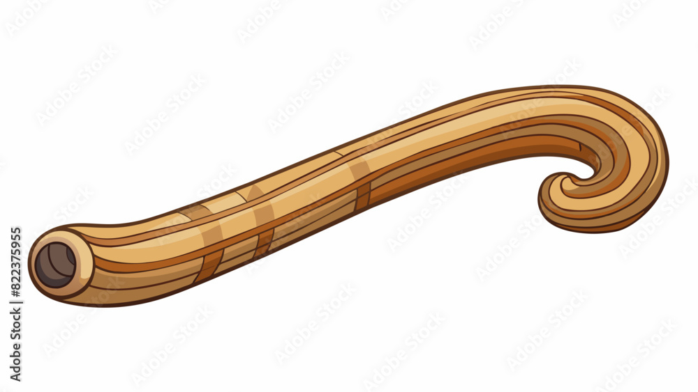 Poster A long thick object with a hard smooth surface that is tinged with shades of beige and brown. It is slightly flexible but also very sy and able to. Cartoon Vector