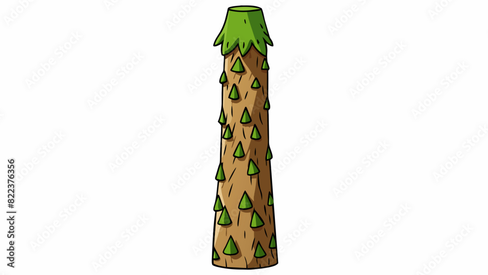 Leinwandbilder another word is tall and slender stretching towards the sky with its long thin body. its skin is rou