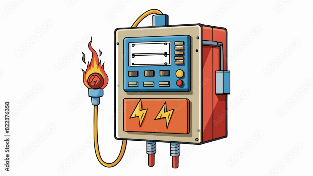 Poster an outdated and malfunctioning electrical panel increasing the risk of fire and electrical accidents