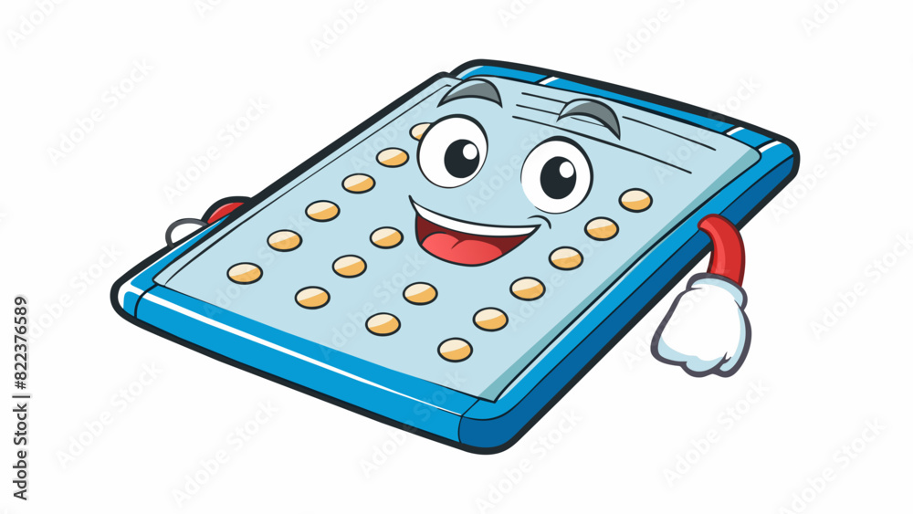 Poster A raised tactile dot on a Braille page enabling the visually impaired to read through touch.. Cartoon Vector