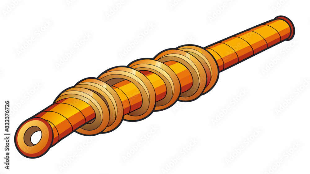Fototapete A rope a long thin and sy piece of material twisted together for strength and durability used for tying climbing and securing objects.. Cartoon Vector