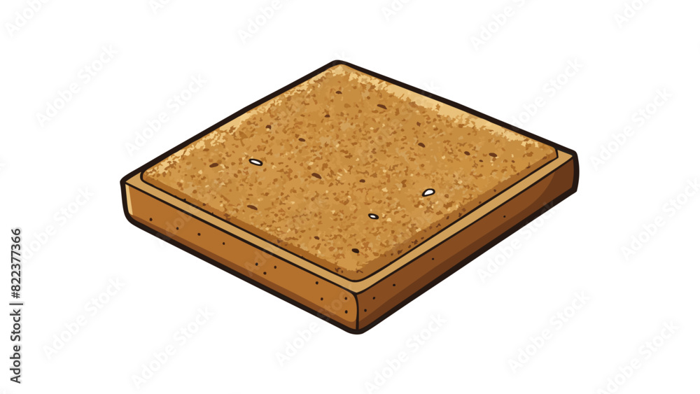 Poster a square board with a rough textured surface made of thick cork material. it has a natural brown col