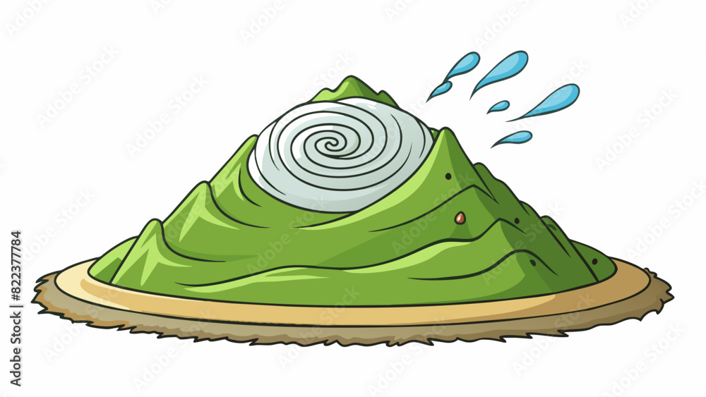 Poster atop the mountaintop the wind whipped ferociously creating a swirling vortex of dust and debris. it 