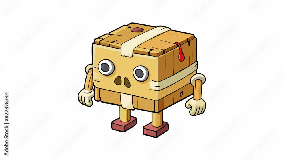 Poster Fixed Joint This joint is like a solid block of wood with no movement between the two parts. It is found in our skull holding the bones of our cranium. Cartoon Vector