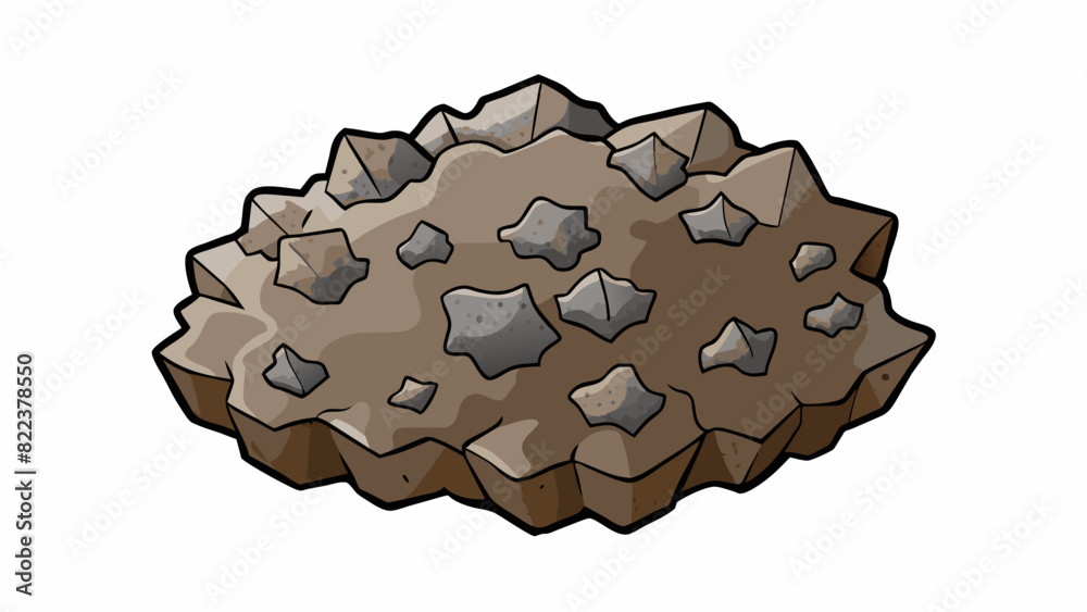Poster Material C is a rough scratchy texture that is tough and weatheredlooking. It has a brownishgray color and is made up of uneven irregular pieces. When. Cartoon Vector