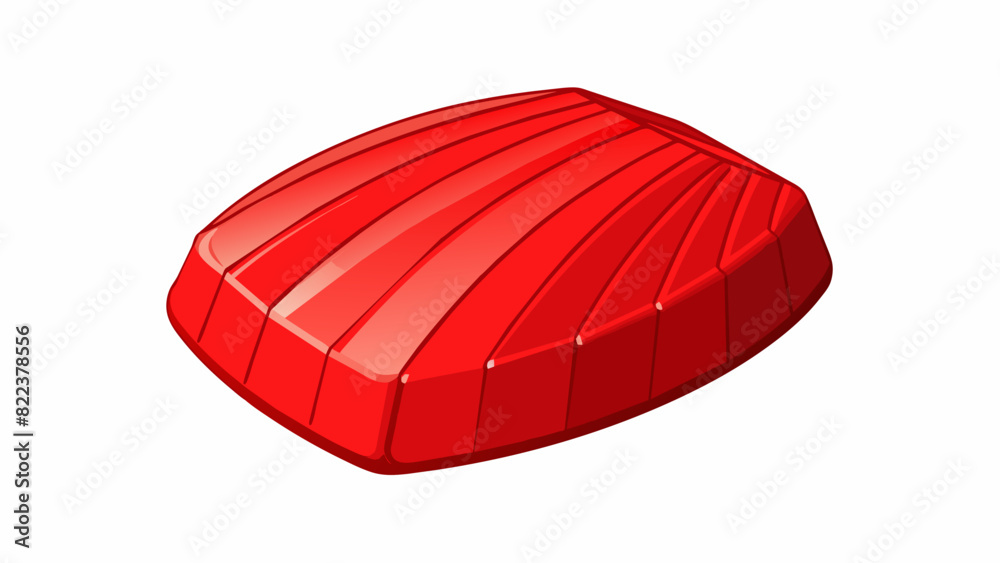 Poster material d has a shiny plasticlike surface with a few small indents and grooves. it is a bright vibr