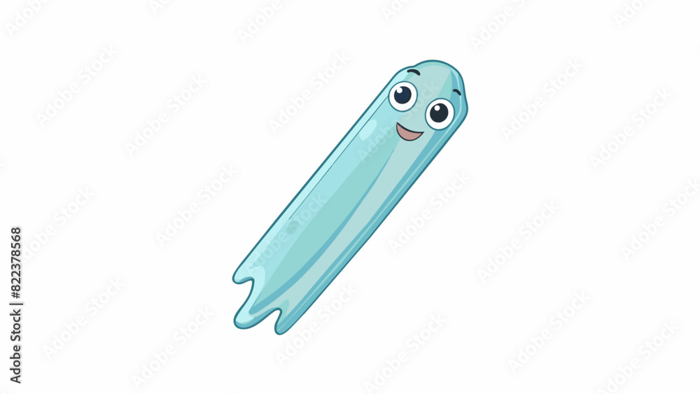 Aufkleber Material E is a thin transparent substance with a delicate almost ethereal quality. It has a faint bluish tint and appears to be weightless. When held. Cartoon Vector