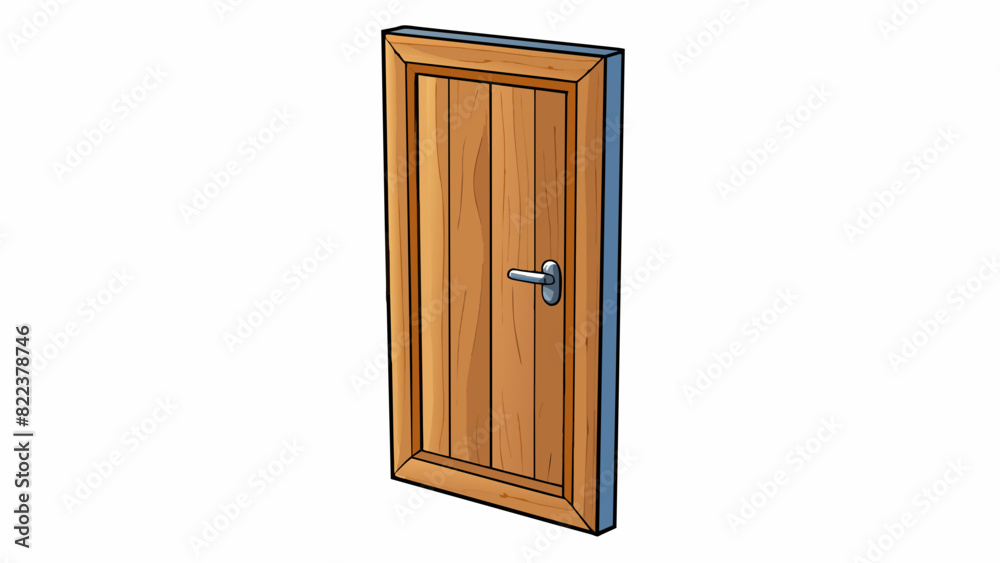 Poster standard door a rectangular panel made of wood or metal hinged on one side used to close or open an 