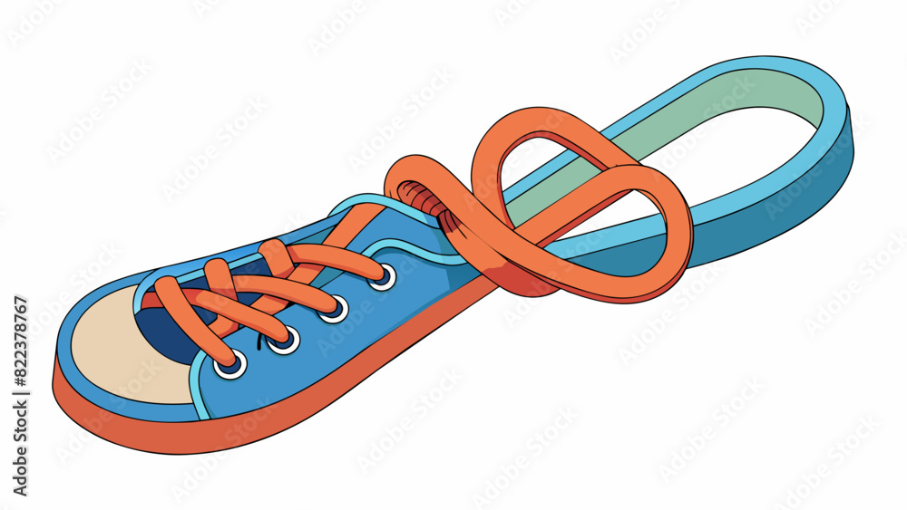 Poster Step 3 Tying Your Shoes Cross one lace over the other creating a loop. Pull the other lace through the loop and tighten. The bow forms neatly and. Cartoon Vector
