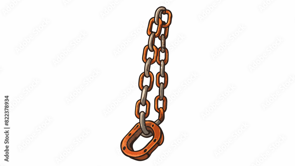 Aufkleber the end was a single rusted chain that hung limply from the ceiling its links worn down and faded af