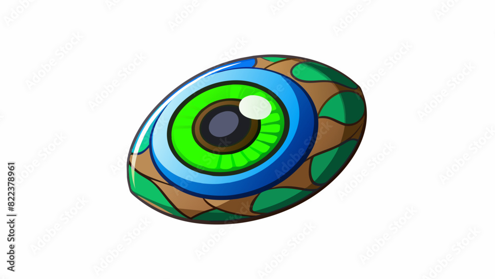 Poster the eye is like a sea of blue green and brown with varying shades and patterns that make each one un