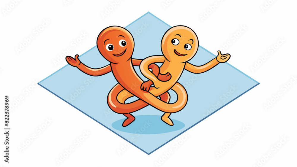 Sticker the final illustration shows two bodies intertwined with smooth skin against smooth skin moving toge