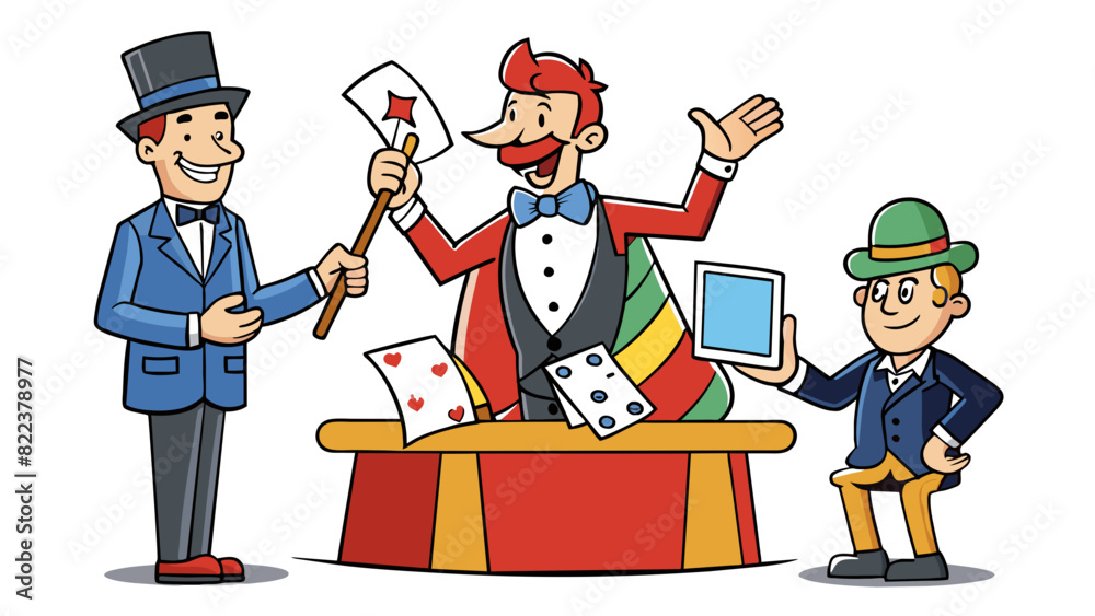 Poster the first trick involves a deck of cards and a skilled magician. the magician shuffles the deck and 
