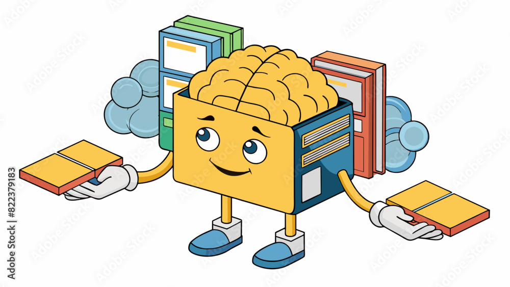 Poster The mind can also be likened to a computer with endless files and programs that store our memories beliefs and learned behaviors. We can access and. Cartoon Vector