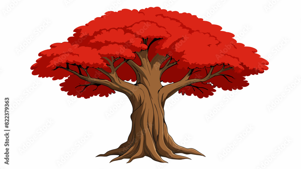 Poster the tree was aged and ancient its massive trunk exuding wisdom and resilience. its branches were gna
