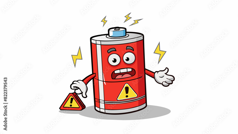 Poster when a battery is overheated a pungent acrid gas can be detected indicating a potential danger.. car