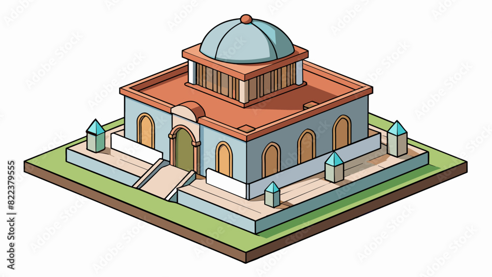 Poster A architectural model is a miniature version of a building constructed with accuracy and attention to detail. It may be made out of materials such as. Cartoon Vector