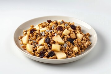 Sweet and Nutritious Apple-Raisin Wheat Cereal for Breakfast