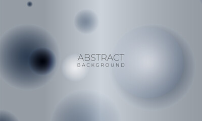 Abstract modern geometric background with circle shapes and spheres in upward blue trending color of 2024. Vector illustration