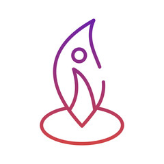 Fire Point Gradient Linear