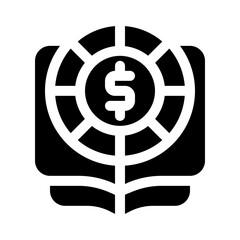finance book glyph icon