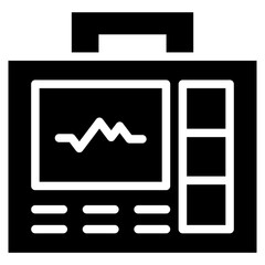 defibrillator solid icon