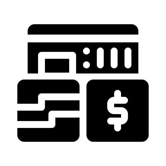 wallet glyph icon