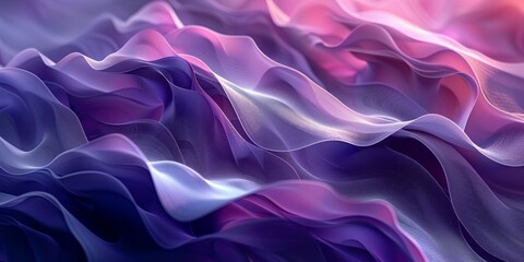 Fototapeta premium Swirling waves of purple and pink in an abstract painting
