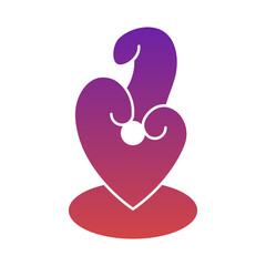 Love Point Gradient Flat