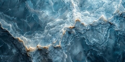 Obraz premium Aerial perspective showing a large expanse of water with no land in sight