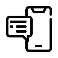 chat box line icon