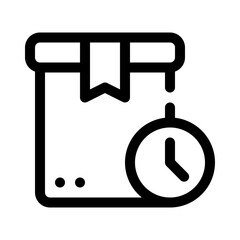 fast delivery line icon