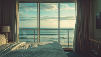 Serene Retreat: Bedroom Oasis Overlooking Majestic Ocean View