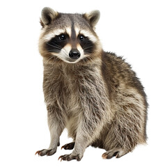 Raccoon on white background,png © Uday