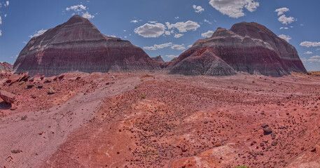 Haystack Mesa and the Little Teepees at Petrified Forest AZ