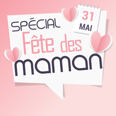 Joyeuse Fête des mères- 31 mai - bonne fête maman - Fête des mères - je t'aime - maman