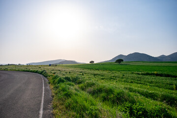 road in the countryside