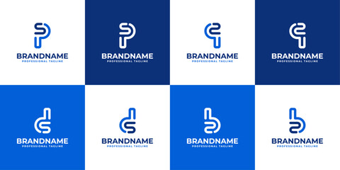 Letters PS DS QZ BZ Monogram Logo, suitable for any business with PS SP DS SD QZ ZQ BZ ZB initials