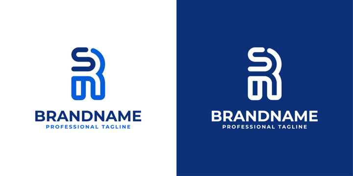 Letters RS Monogram Logo, suitable for any business with RS or SR initials