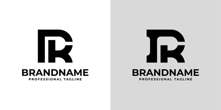 Letters RK Monogram Logo, suitable for any business with RK or KR initials