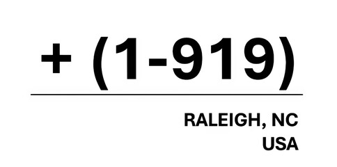 Area Code for RALEIGH (1-919)