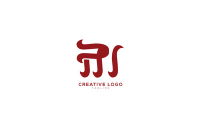 AM Abstract initial monogram letter alphabet logo design